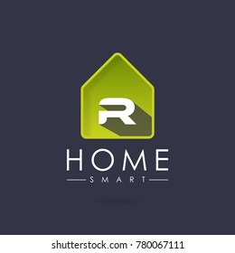 Home Smart, Initial Letter R Logo design