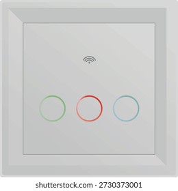 Home smart switch. vector illustration