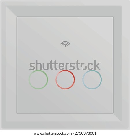 Home smart switch. vector illustration