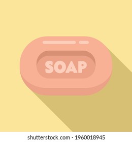 Home soap icon. Flat illustration of Home soap vector icon for web design
