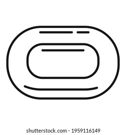 Home soap icon. Outline Home soap vector icon for web design isolated on white background