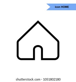 Home social icon. Vector. Flat