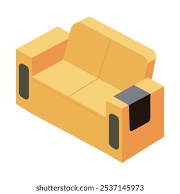 home sofa furniture isolated icon