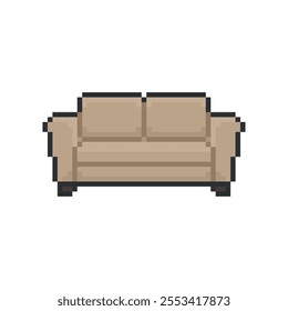 home sofa icon pixel art