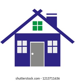 Home solid icon, Building sign, house, social media