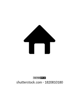 home solid icon, design inspiration vector template for interface
