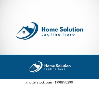 Plantilla de diseño de diseño de logotipo de soluciones domésticas