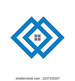home square 1 logo template
