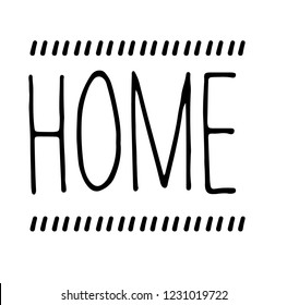 home stamp on white background. Sign, label, sticker.
