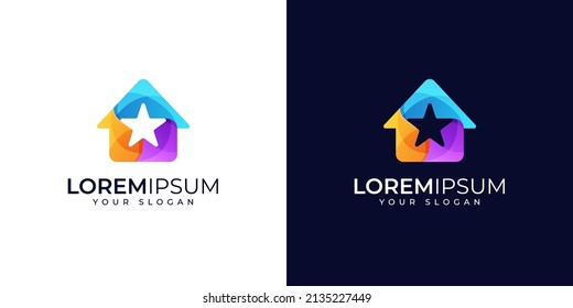 Home Star Logo Design Inspiration. Property Logo