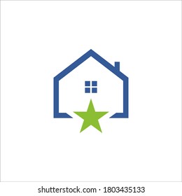 Home Star Logo Design Vector Sign Stock Vector (Royalty Free ...