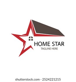home star logo design vector illustration