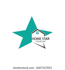 home star logo design vector illustration