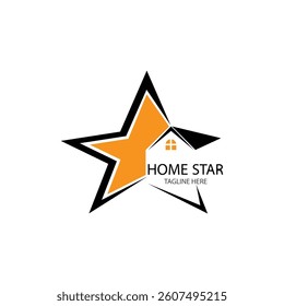 home star logo design vector illustration	