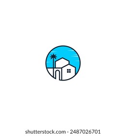 Home Stay Logo Design, Hotel- und Villenlogo