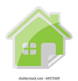Home sticker icon