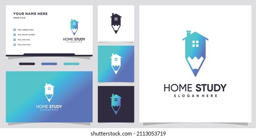 home study logo design with style and creative concept