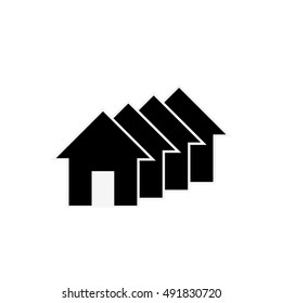 Home Subdivision Icon - vector illustration