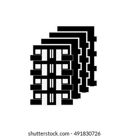 Home Subdivision Icon - vector illustration