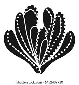 Home succulent icon. Simple illustration of home succulent vector icon for web design isolated on white background