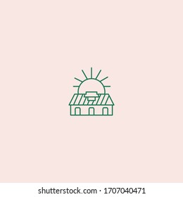 Design des Sun-Logos in der Vektorillustration 