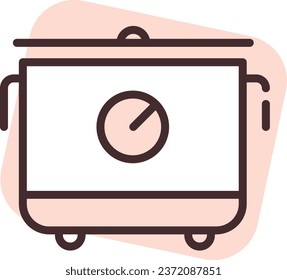 Home supplies multicook, illustration or icon, vector on white background.