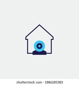 icono vectorial cctv de vigilancia en el hogar