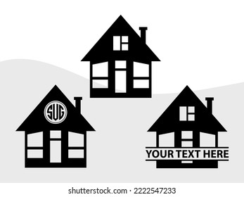 Home SVG Printable Vector Illustration