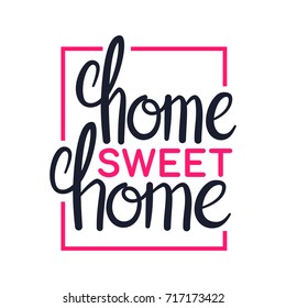 Wall Stickers, 3.9 X 23.6 Inches Black PVC Home Sweet Art Letter Home Wall Sticker Removable Home Flower Art Decal Home Room Decoration Wallpaper
