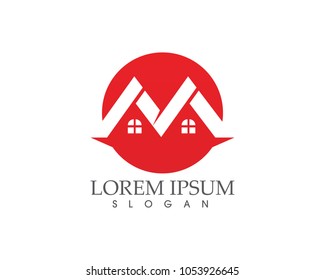 home sweet home , buildings logo and symbols icons template
