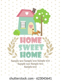 Home sweet home card