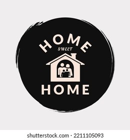 Home sweet home design vector illustration