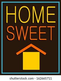 home sweet home graphic design