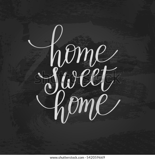 Download Home Sweet Home Handwritten Calligraphy Lettering Stock ...