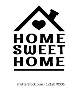 home sweet home icon,logo,badge. designed for card, print, textile, poster