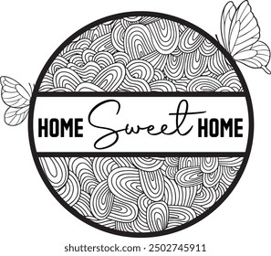 Home sweet home laser cut design