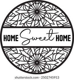 Home sweet home laser cut design