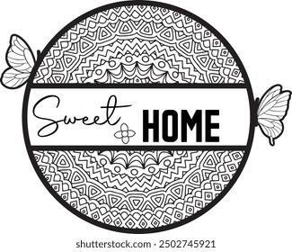 Home sweet home laser cut design