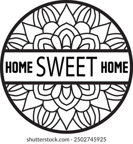 Home sweet home laser cut design