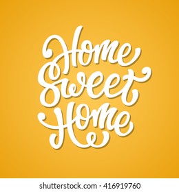 Home Sweet Home lettering text