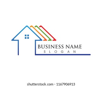 Home sweet home logo and symbol vector