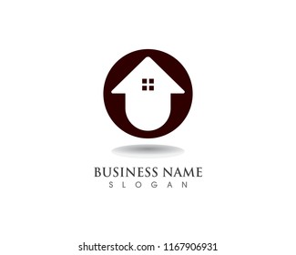 Home sweet home logo and symbol vector