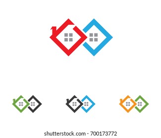 Home sweet home logo and symbols