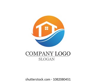 home sweet home logo and symbols icons template