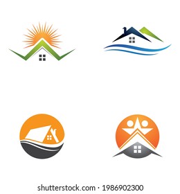 Home sweet home logo vector image