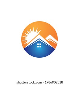 Home sweet home logo vector image