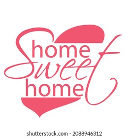 Home sweet home placement isolated vector icon design 