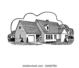 Home Sweet Home - Retro Clip Art