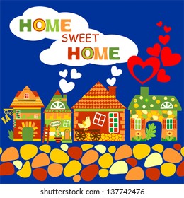 Home Sweet Home Set, Vector Version