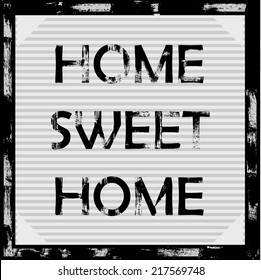 Home sweet home sign